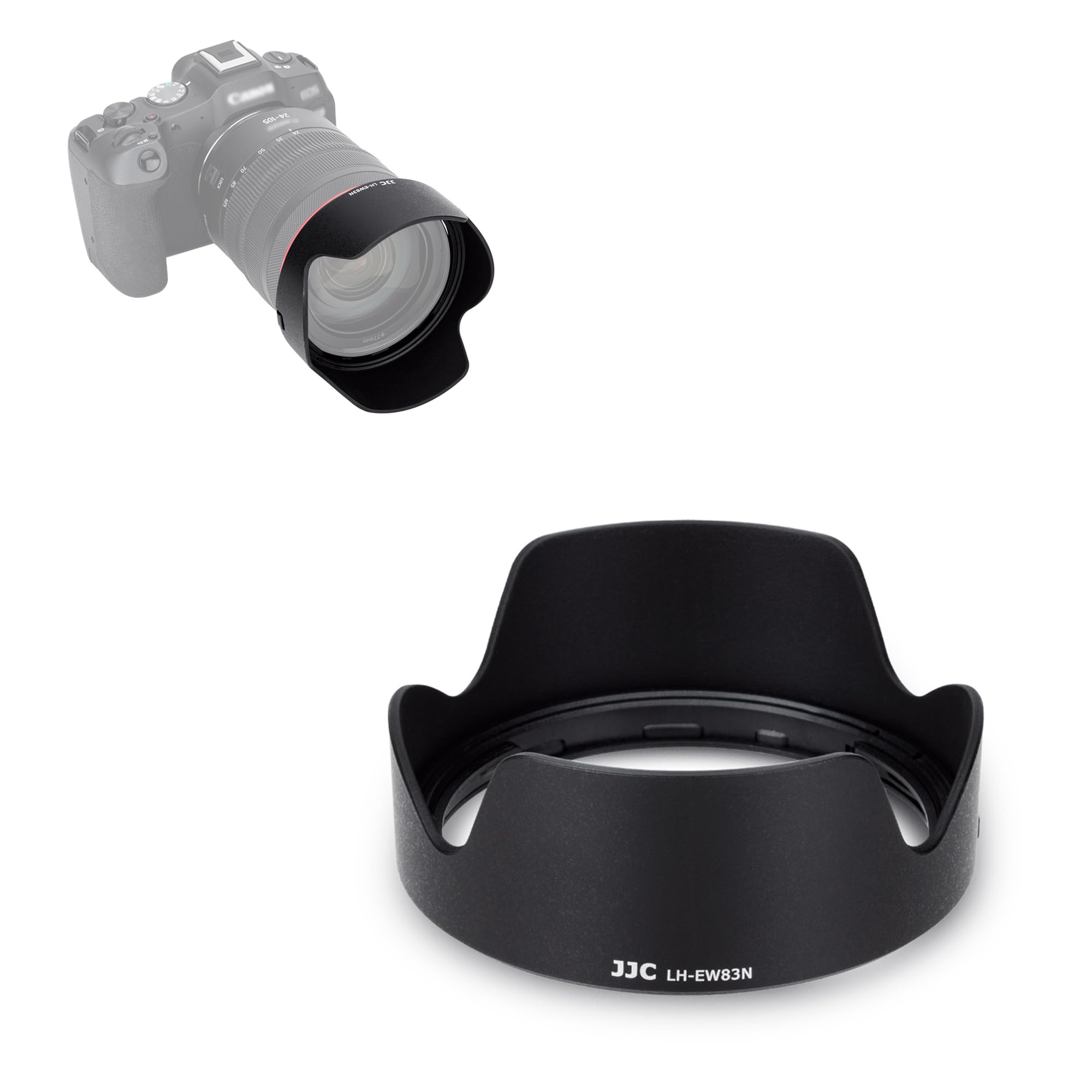 Jjc Light Bayonet Lens Hood Compatible With Canon Rf 24-105Mm F4l Is Usm Lens Only, Reversible Lens Shade Replaces Canon Ew-83N Lens Hood