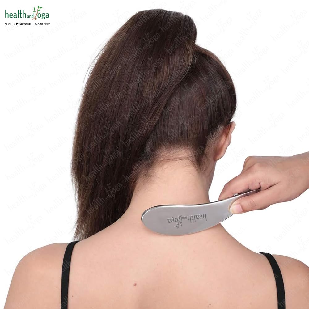 SoulGenie SteloLift Super narzędzie do masażu Gua Sha ze stali nierdzewnej klasy 304, narzędzie do mobilizacji tkanek miękkich, łagodzenie bólu mięśni, uwalnianie stresu i rozbijanie tkanki