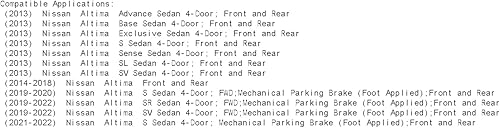 Miniatura 2 de R1 Concepts Serie eLINE Rotores de freno delanteros y traseros perforados y ranurados compatibles con Nissan Altima 2013-2020