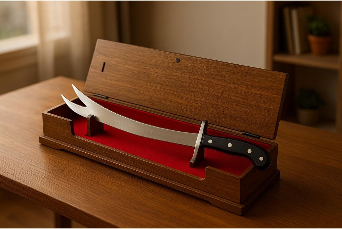 Zulfiqar Sword Ottoman Collectible, 12 inch, Islamic Art Decor, Wooden Handle - Wooden Handle, One Size