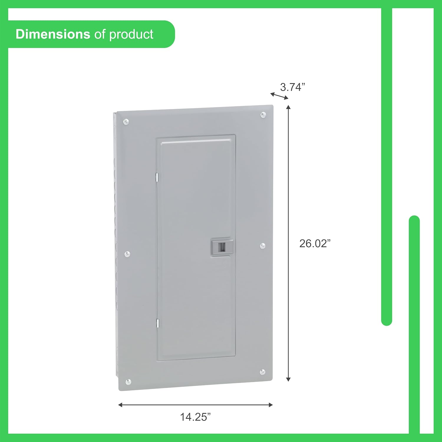 Square D by Schneider Electric Square D - HOM2040L125PGC Homeline Load Center with Cover, 125 Amp Convertible Main Lugs, 1-Phase, 20-Space, 40-Circuit, Ground Bar, Plug-on Neutral Ready
