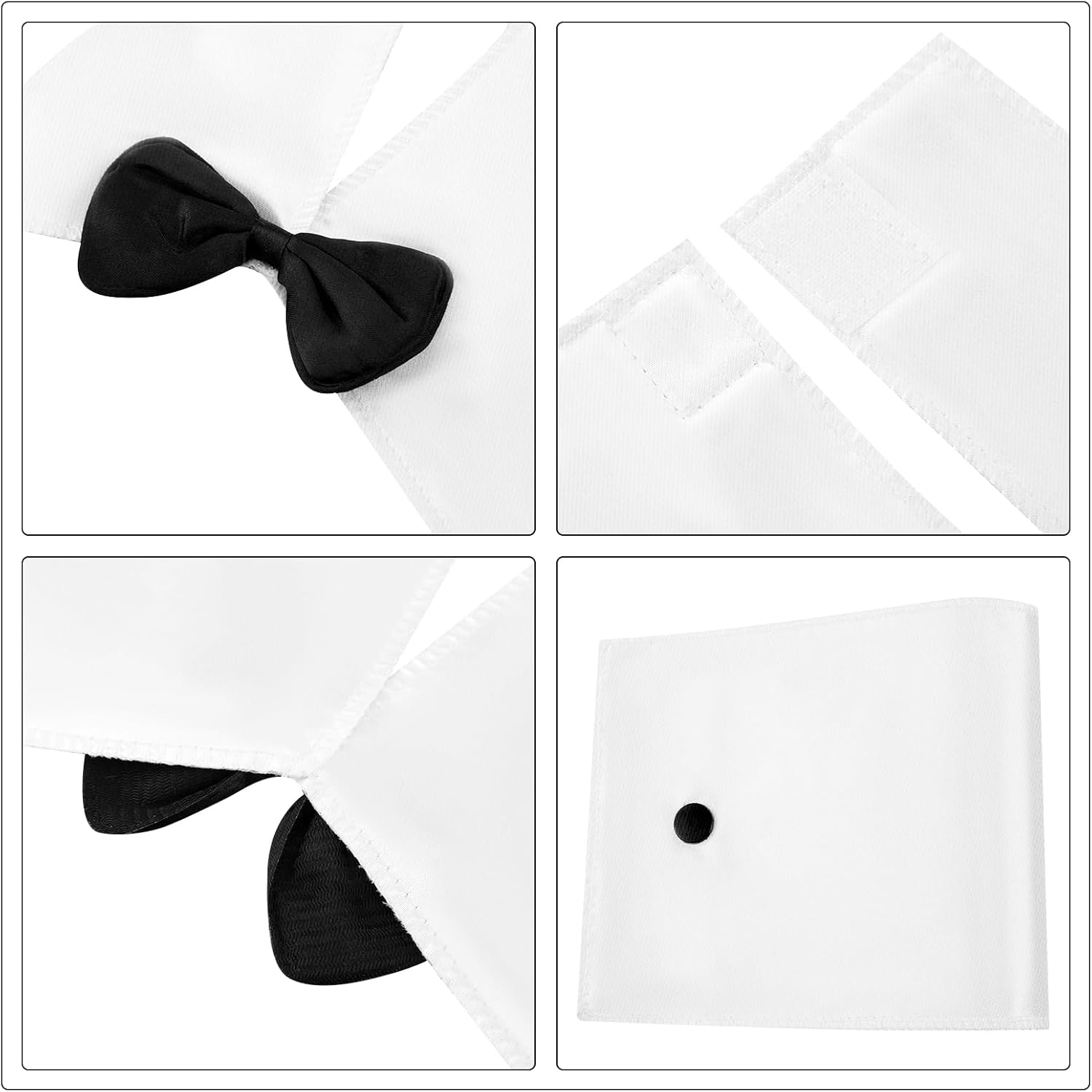 Mepase 10 Pcs Men's Velvet Robe Jacket Belt Captain Hat Sunglasses Women Bunny Cosplay Role Costume Stockings Set for Halloween Couple Costume - Image 7