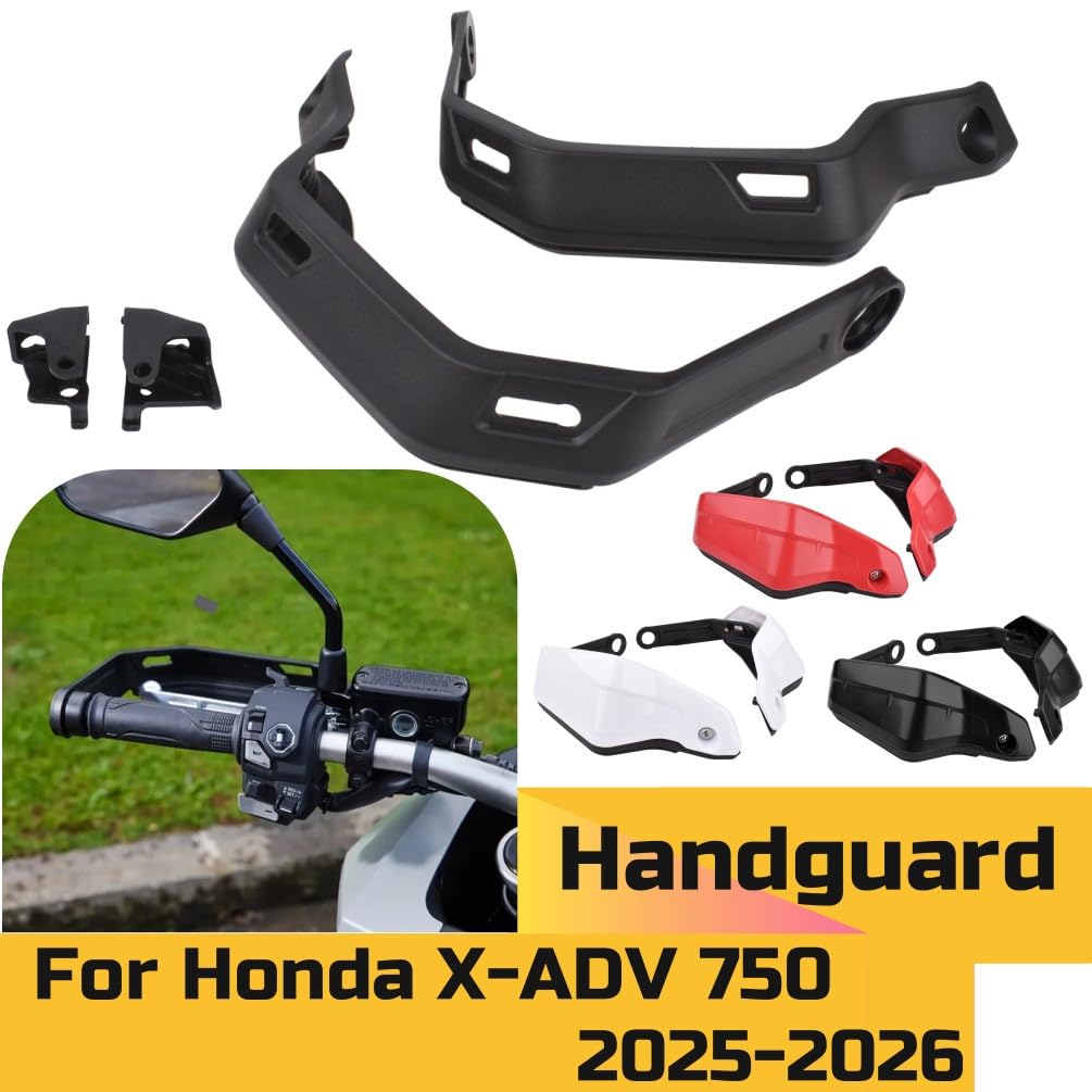 Handguards Fit Für Honda XADV 750 2025 2026 Handschutz Schutz Motorrad Lenker Bildschirm(A Set-Black)