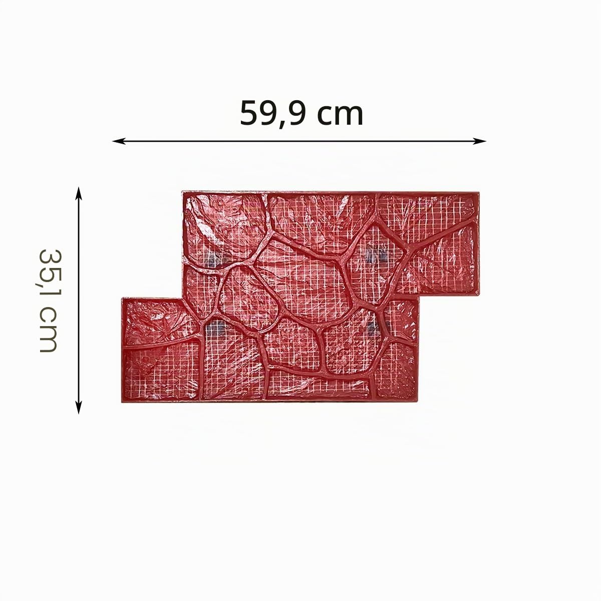 Beton-Zement-Stempel für Wand- und Bodenprägung – langlebige Gummi-Beton-Stein-Strukturmatte für Gartenwege, Pflasterstempelmatten – verschönern Sie Ihre Außenbereiche