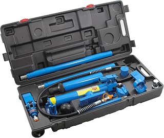 Torin Portable Hydraulic Ram 10T - OKSTENCK Auto Body Frame Repair Kit, Dent Frame Repair Kit with Blow Mold Carrying Storage Case (22,000 lb) Capacity