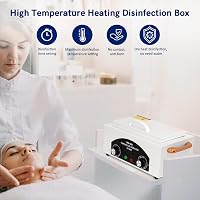 Xverycan 300W Forrólevegős Sterilizáló - 220°C Száraz Hősterilizátor Köröm, Kozmetikai és Fodrászati Eszközökhöz, Fehér 4