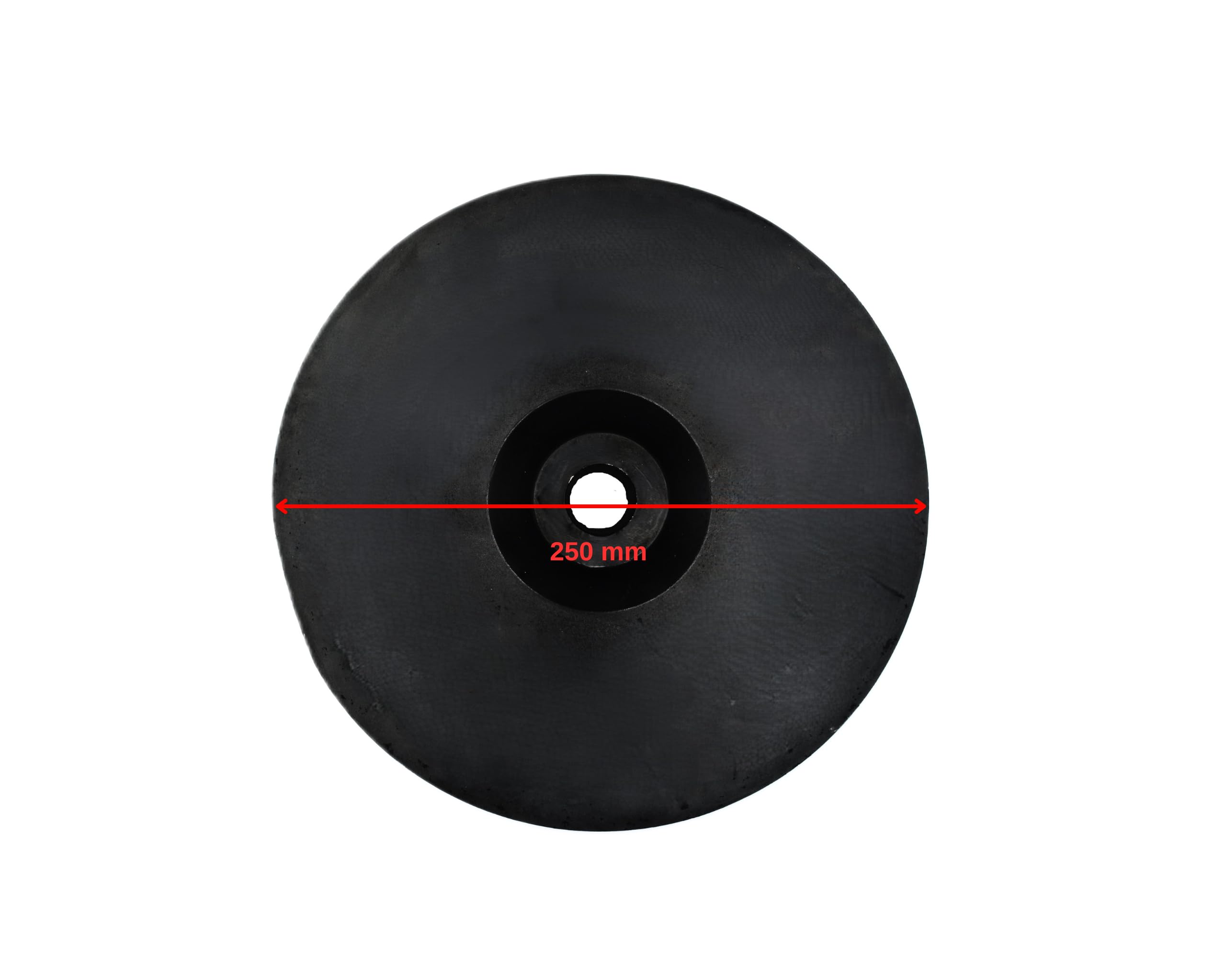 WERHE Compactador de tierra de acero Ø250mm HEX30 - placa base redonda para compactación para preparación de superficies - pisón de hormigón para jardinería - herramientas para demolición martillo