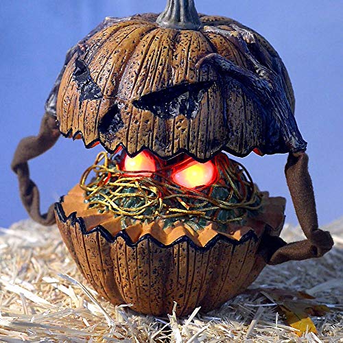 Animated Pop-Up Jack-o'-Lantern Halloween Decoration and Prop, 11 3/4