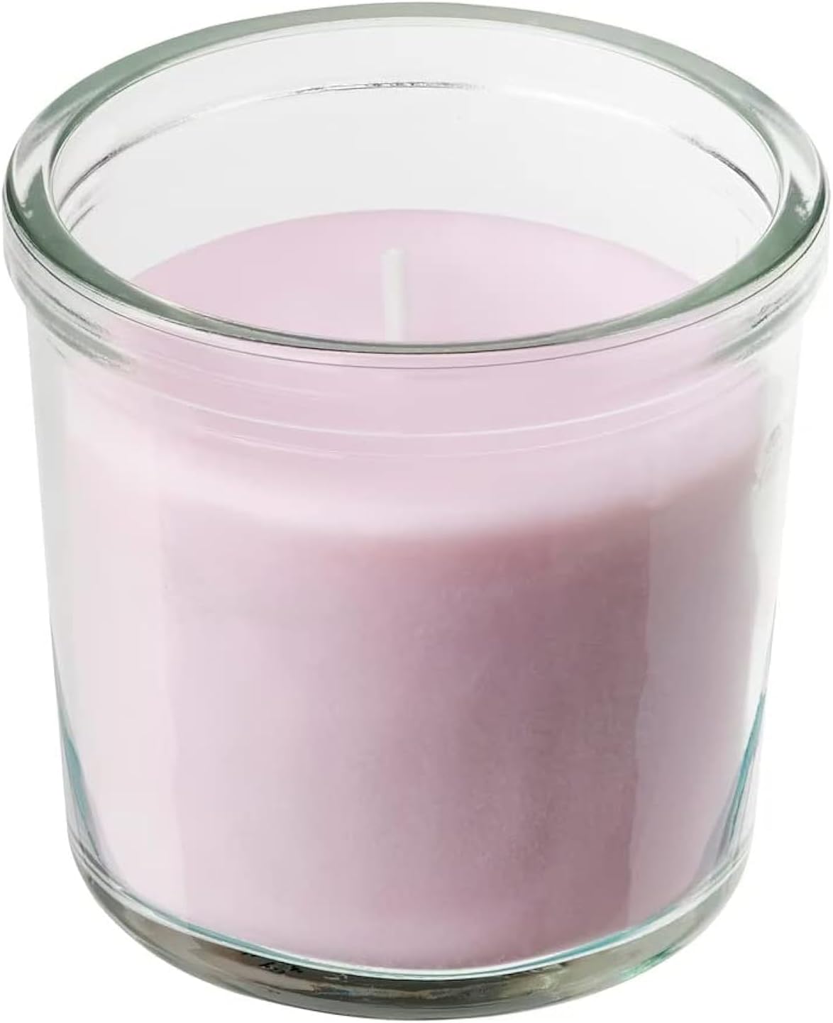 Ikea LUGNARE Cam İçinde Kokulu Mum, (Yasemin/Pembe), Çap: 7,5 cm