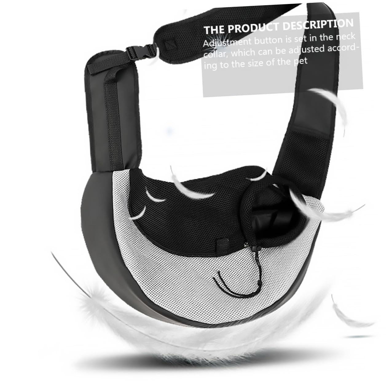 HANABASS Pet Travel Bag Breathable Pet Carrier Large Capacity Strong Bearing Comfortable Net Bag for Outings Cycling Walking Random