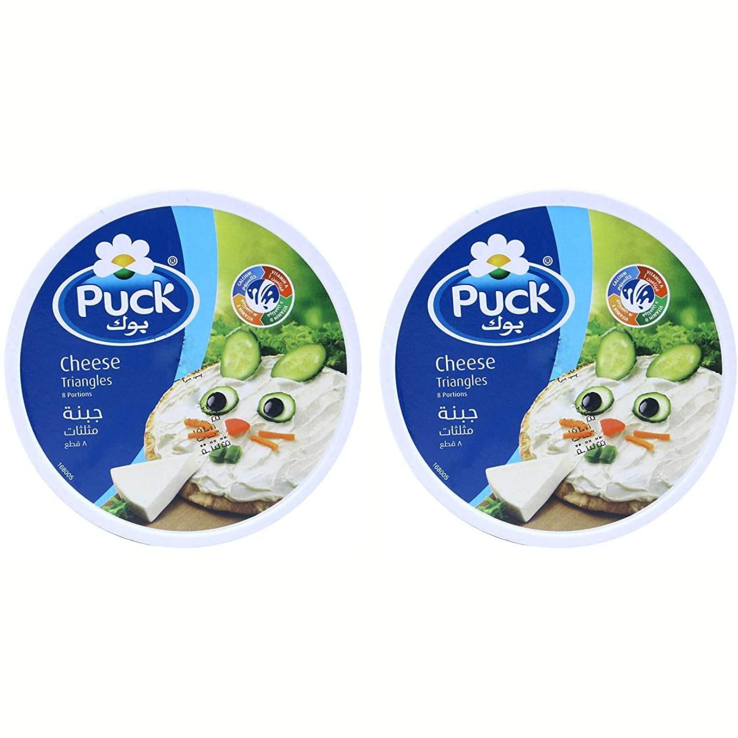 Puck Cheese Triangles 8 Portions Each Pack of 2x120 g (Imported)-picture-42