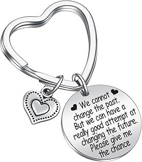 Sorry Keychain For Her Apology Gifts For Him Forgive Me Jewelry Forgiveness Gifts Apologizing Keychain