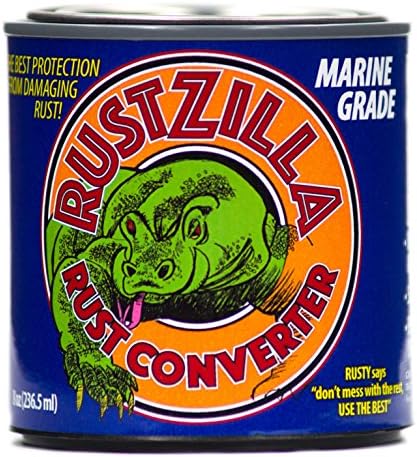 RUSTZILLA 856557004189 Marine Grade Rust Converter and Remover, Professional Strength for All Metals Including Stainless Steel, Steel, Cast-Iron, Quart, 32 oz.