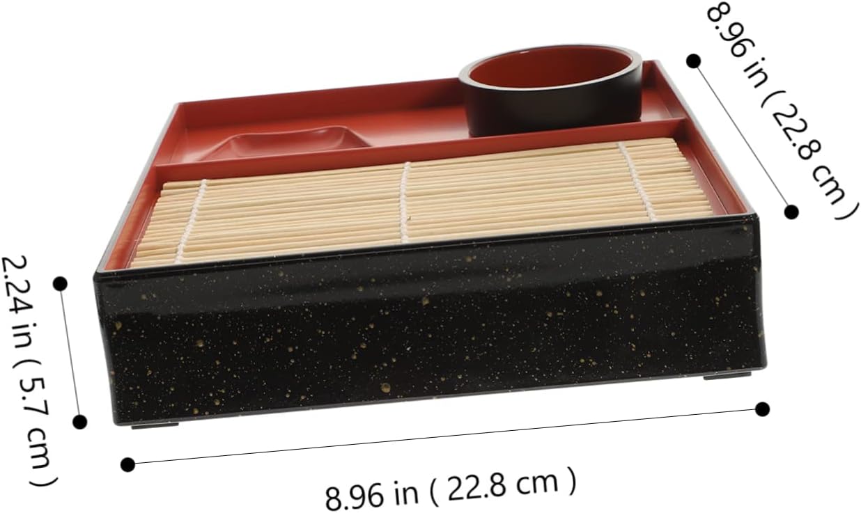 1set Japanese Cold Noodle Serving Tray Elegant Udon and Noodle Plate for Sushi and Salad Smooth for Japanese Cuisine