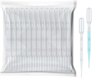 Premium 3ml Transfer Pipettes(Pack of 100Pcs), Clear Plastic Graduated Dropper with 0.5ml Markings, Strong Suction Laborat... Price In India