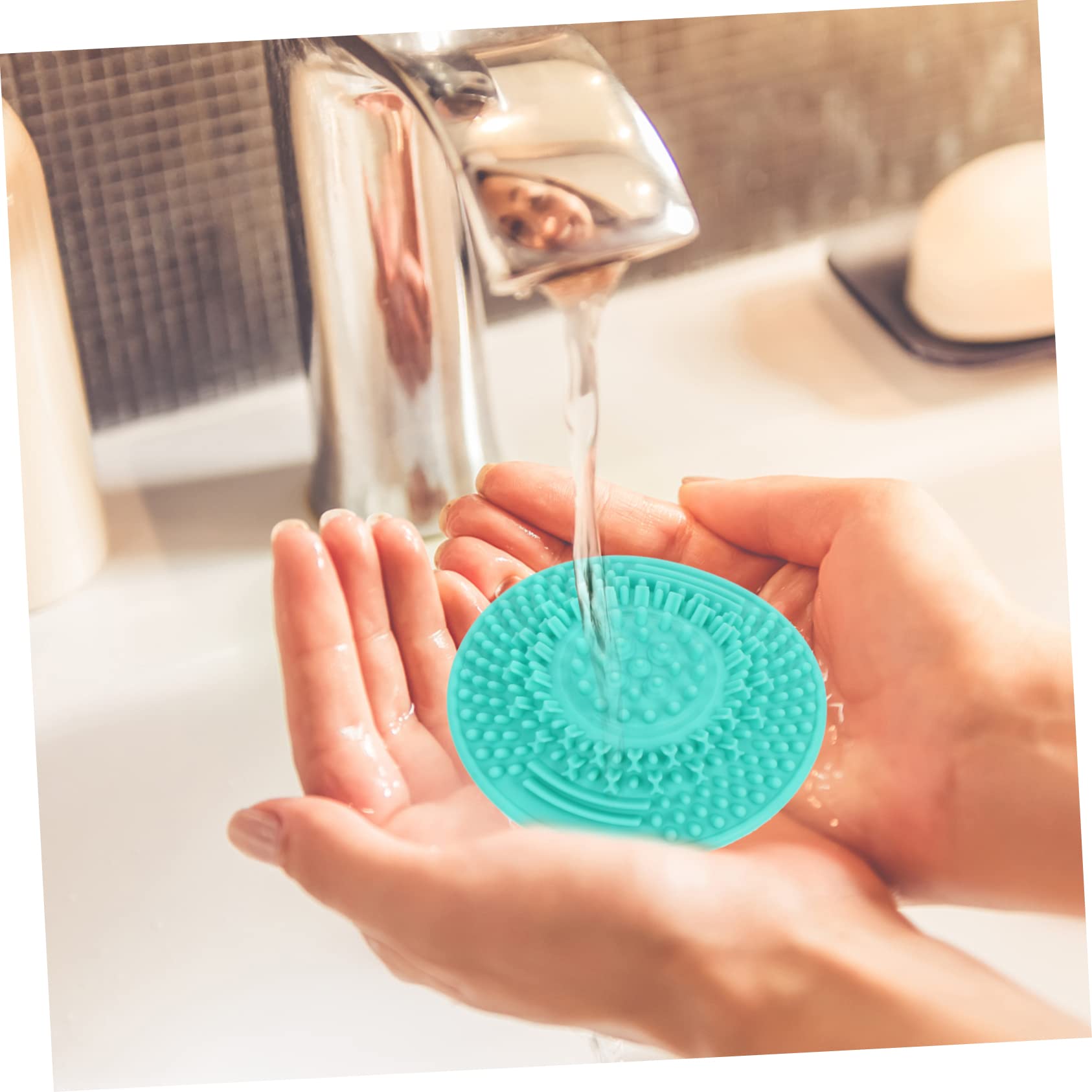 15pezzi Tappetino Per Silicone Strumento Lavaggio Per Makeup Facile Usare e Portatile Per Casa e Salone