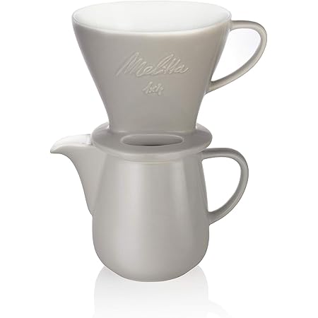 Melitta Porseleinen Overgietkoffieset Classic Edition 0,6 L Grijs - Kan En Filterkegel