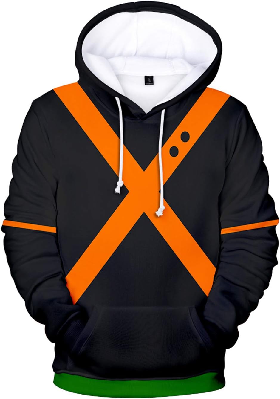 baycon Bakugou Katsuki Hoodie Thick Hooded Sweatshirt Pullover… (Medium, Black)