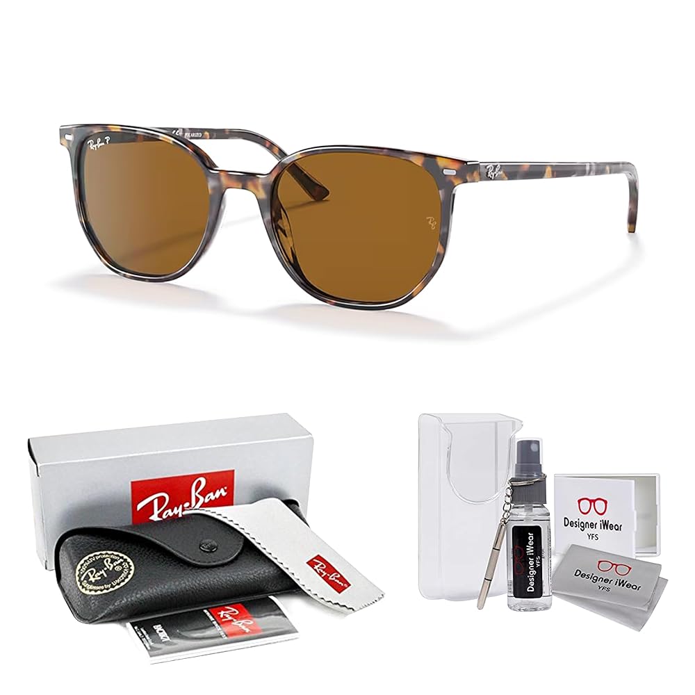 Amazon.com: Ray-Ban Elliot RB2197 135757 52MM Havana Brown