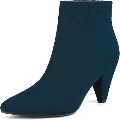 DREAM PAIRS Women's Pointed Toe High Heel Ankle Booties