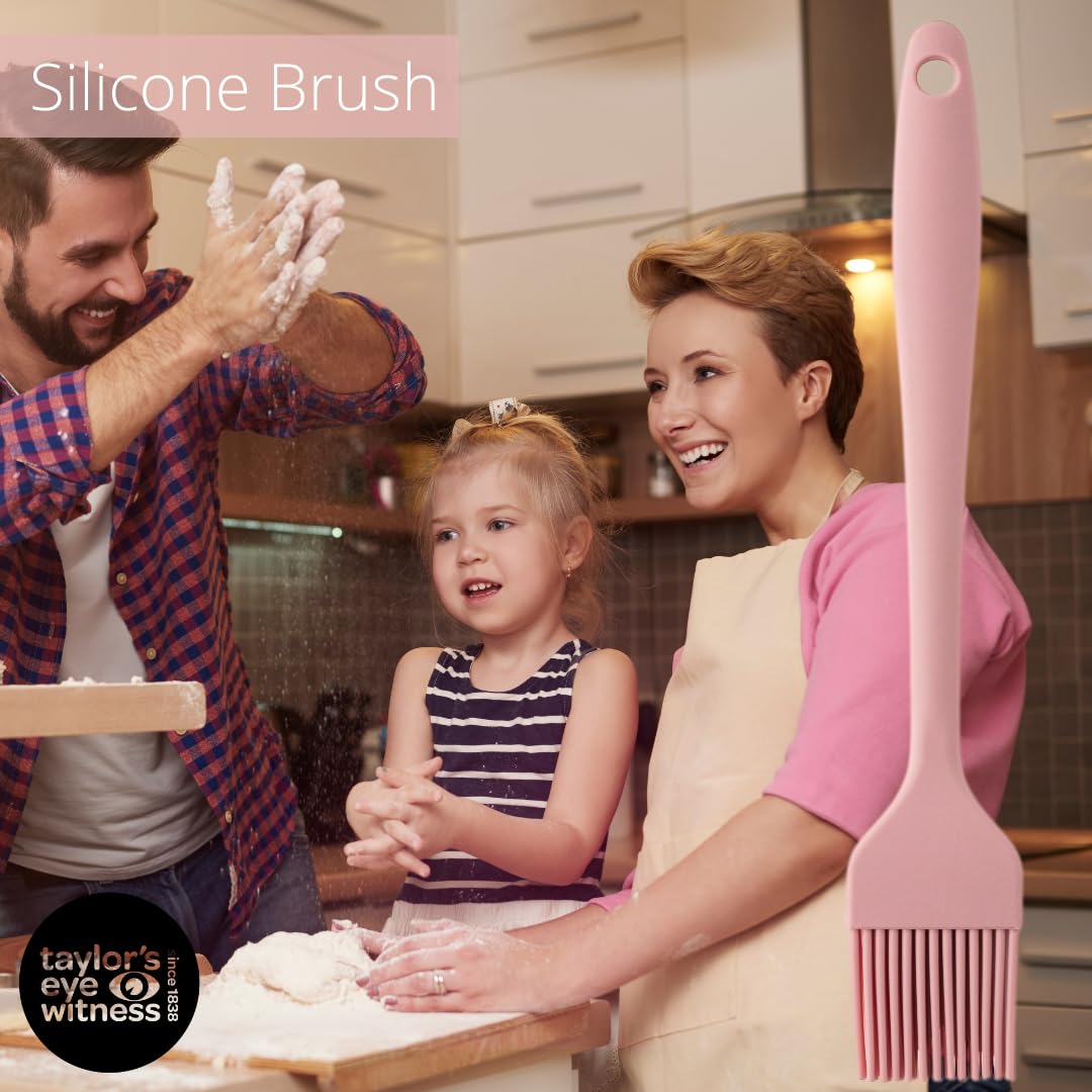 Taylors Eye Witness Cherry Blossom Silicone Pastry Coating Brush, Dishwasher Safe. Basting, Glazing - Image 2