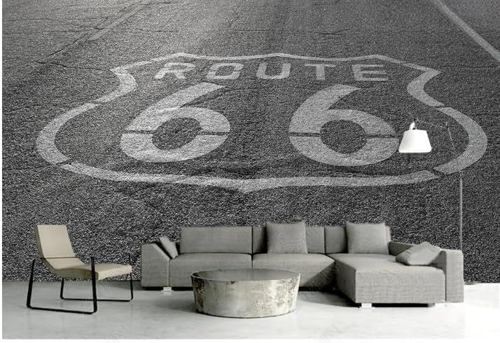Papier peint autoroute café déco murale grand format paysage panoramique bar 200x100