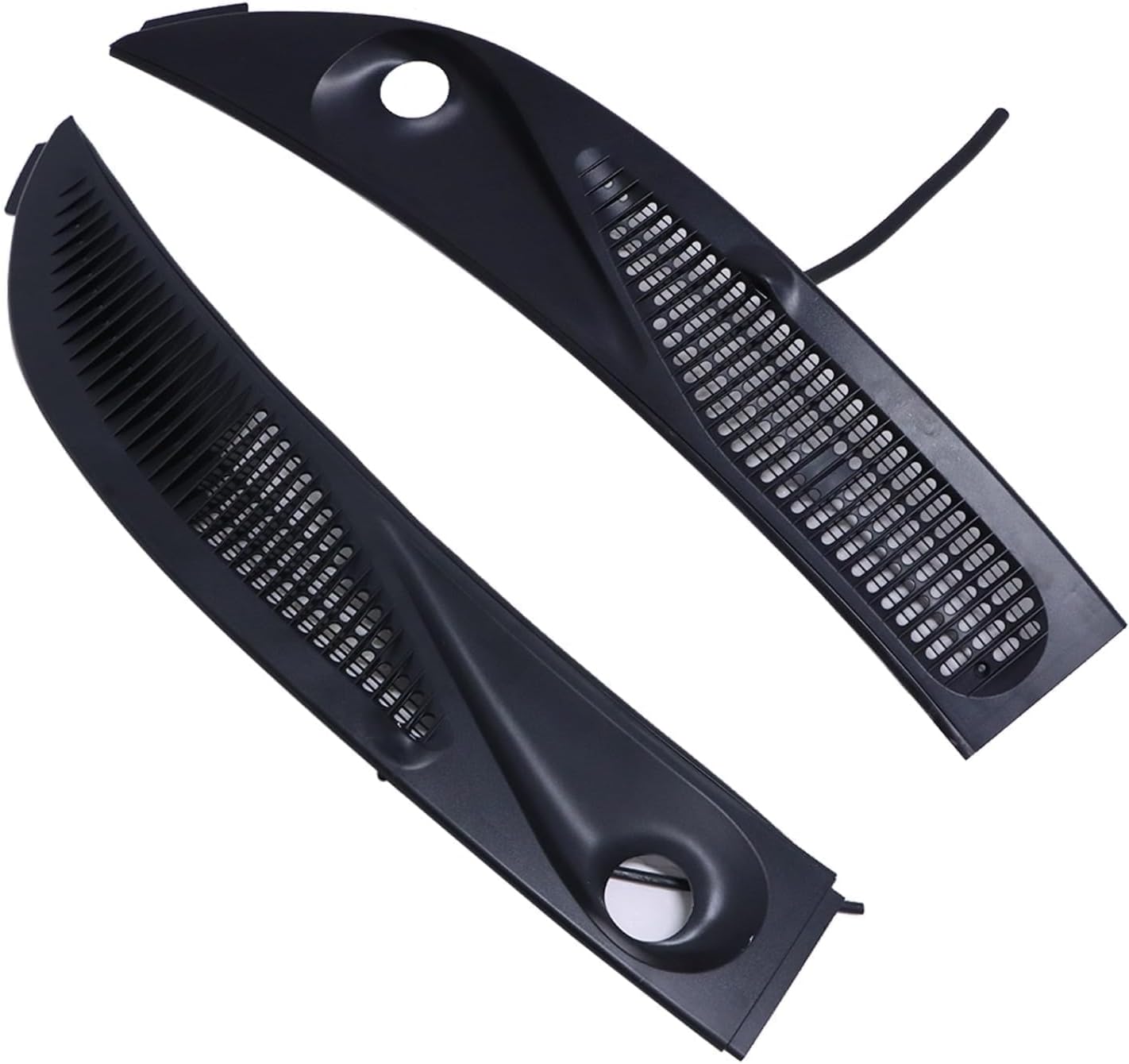 Priprilod Windshield Wiper Cowl Panel Grille Fit for Ford Explorer 1995-2005 Fit for Mercury Mountaineer 1997-2001 Left + Right Side Front Window Cover Insert Panel #F57Z-78022A68-A F57Z-78022A69-A