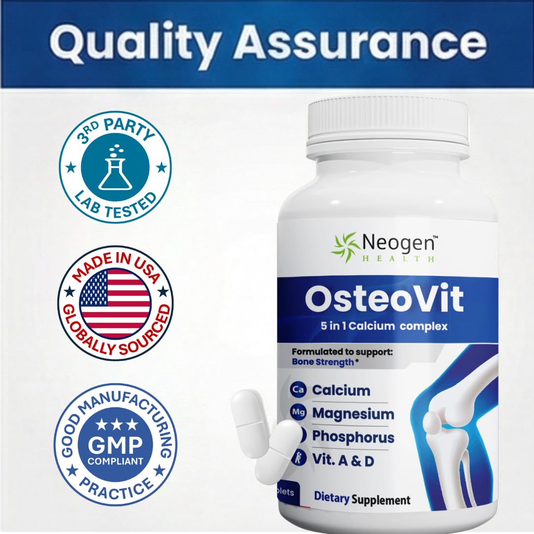 OsteoVit 5-in-1 Calcium 120 tabs Multivitamin: Bone Strength & Flexibility — Amazon image 6