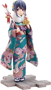 FuRyu Laid-Back Camp Rin Shima Furisode Version 17 Scale PVC Figure, Multicolor, 8 inches