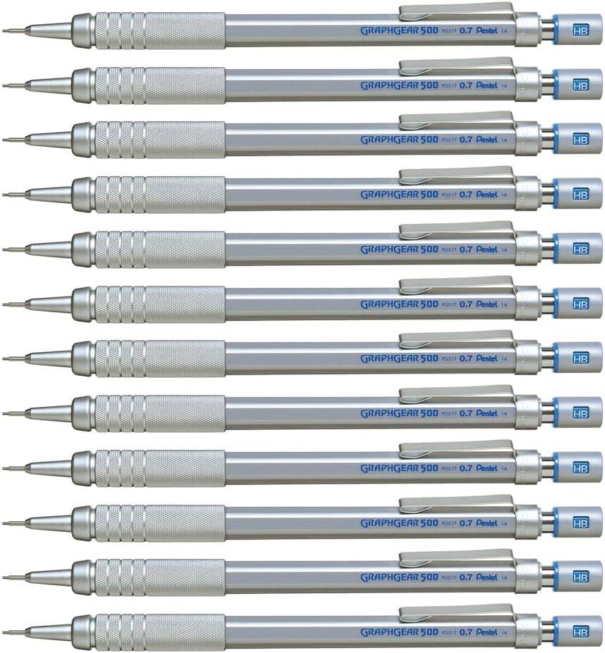 Pentel GraphGear 500 0.7 MM HB Mechanical Pencil | Lead Of Grade HB ...