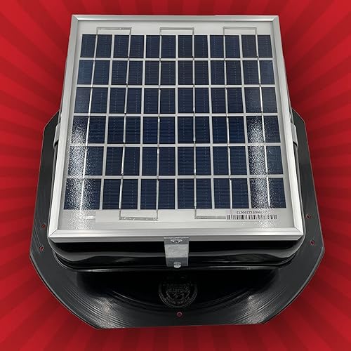 Miniatura 4 de Solar Mega RoofBlaster 2.0 con ventilación negra  Ventilación solar del ático  Ventilación solar de techo  Ventilador solar para el ático  Diseño