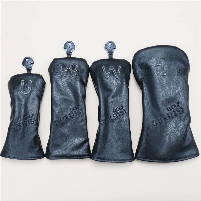 【新品4点セット】シンプルなユニセックスゴルフクラブカバー ヘッドカバー黒色 Amazon.co.jp: 4点セットシンプルなユニセックスゴルフクラブ