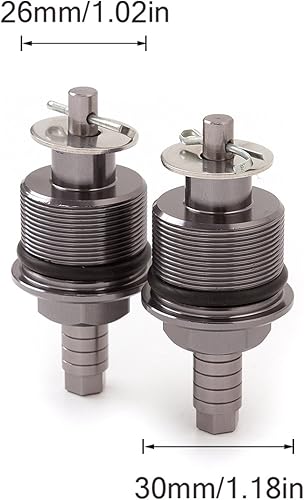 Miniatura 7 de FXCNC 1.220in motocicleta precarga Ajustadores Tenedores Pernos Aluminio Amortiguador y Tornillos Compatible con Hornet 250 MC31