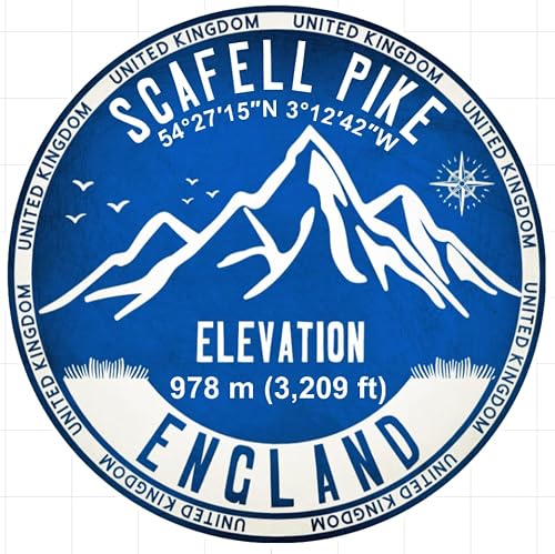 Nomad Charging Box Blue Scafell Pike, England - Decorative Vinyl Sticker