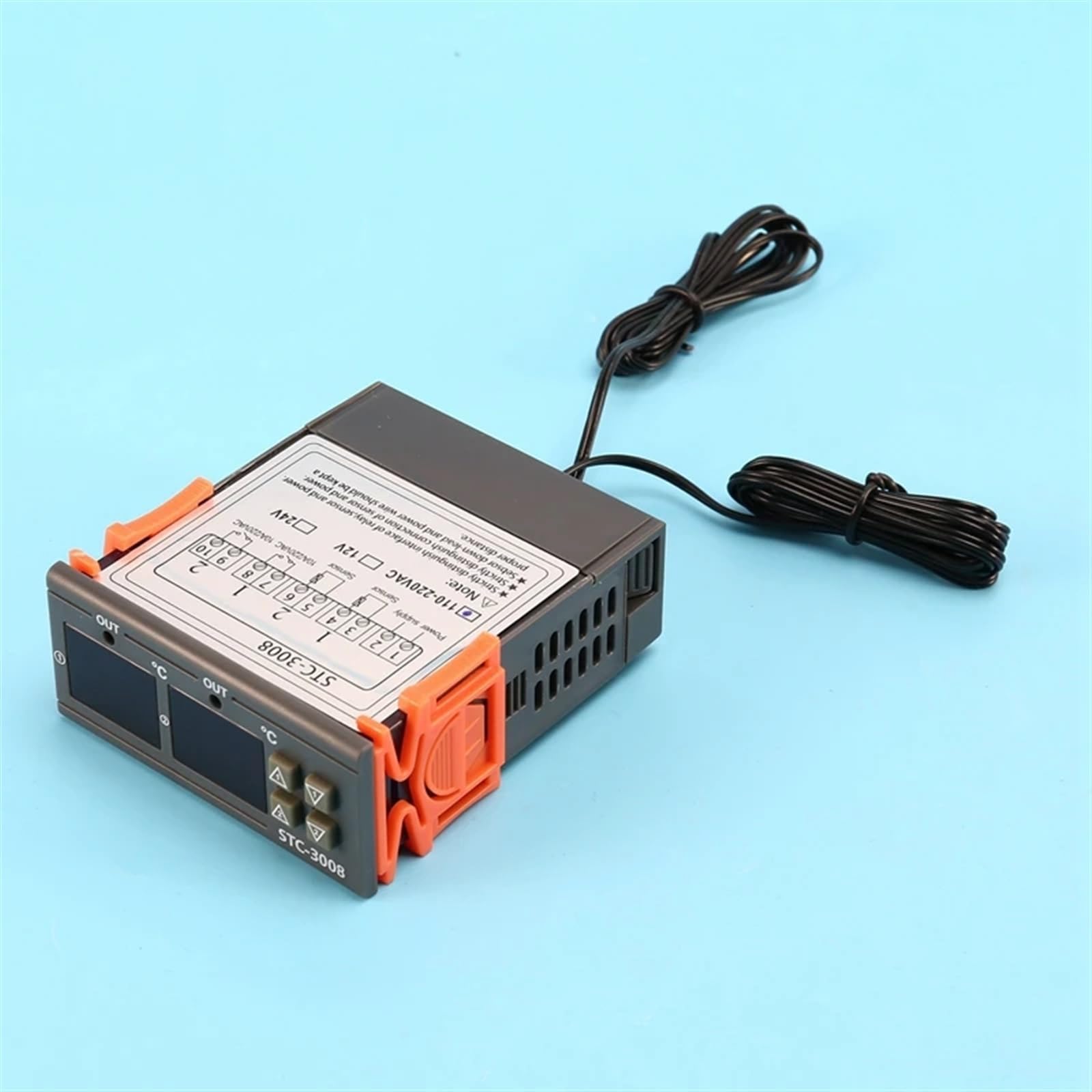 5X Stc-3008 110-220V Doppio Termostato Digitale Regolatore di Temperatura for Incubatrice Termostato Igrometro Deumidificatore