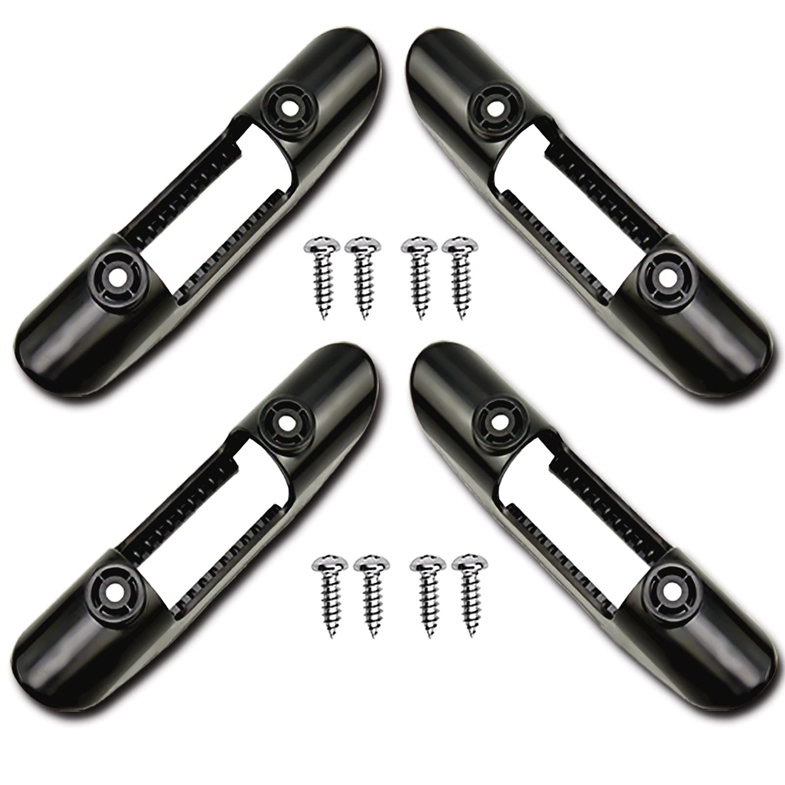 Cailauer4Pcs Universal Plastic Kayak Paddle Holder Clip,Kayak Paddle Mount Clips, Kayak Paddle Clip (Including 8 Screws)