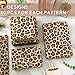 60 Sheets Leopard Print Tissue Paper Gift Wrapping Paper Floral Bouquet DIY Art Crafts Tissue for Wedding Birthday Holiday Party, 14 x 20 Inch