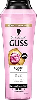 Gliss Liquid Silk Shampoo (250 ml), Hair Shampoo for a Natural Shine, Nourishing Shampoo Smooths the Hair Surface for Exceptionally Soft Hair
