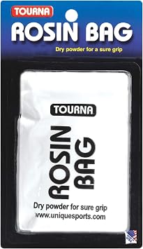 Tourna Rosin Bag Tennis & Pickleball Grip Enhancer Dry Hand Grip Powder for Sweat Control Non-Slip Sports Rosin for Racket and Paddle Sports Made in USA
