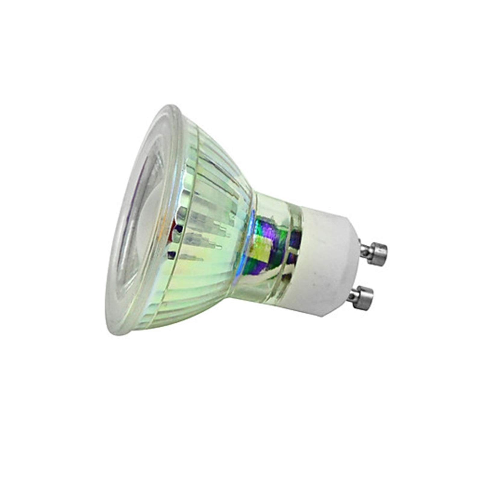 Fengyan Casa Lampadine Lampadine a LED, AC200-240V Dimmerabile, Equivalente alogeno GU10 50W, 5W 400-450Lumi, for Gallerie d'Arte, Musei, Casa, Alberghi, 10-Pack Domestico Lampada