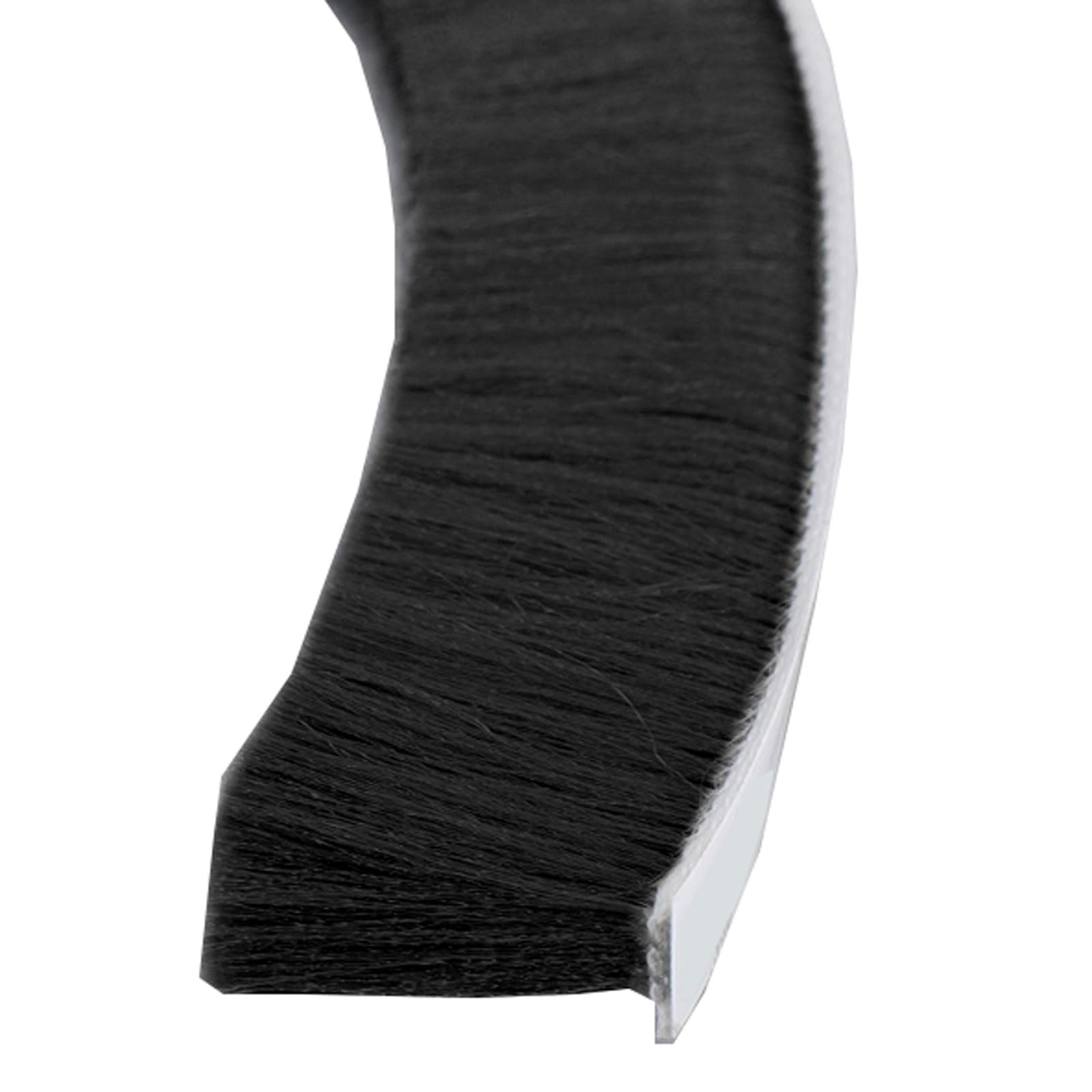Uszczelka drzwi do usuwania pogody z okna, Samoprzylepna szczotka do okien drzwiowych Taśma uszczelniająca pogodowa Szary Czarny 9X(5-23) mm 10M(Black,9 * 15mm*10M)