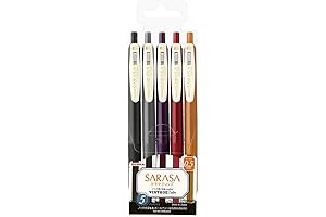 Sarasa Clip Gel Ink Ballpoint Pen 0.5mm, For a Smoother, Vintage-Inspired Writing Experience