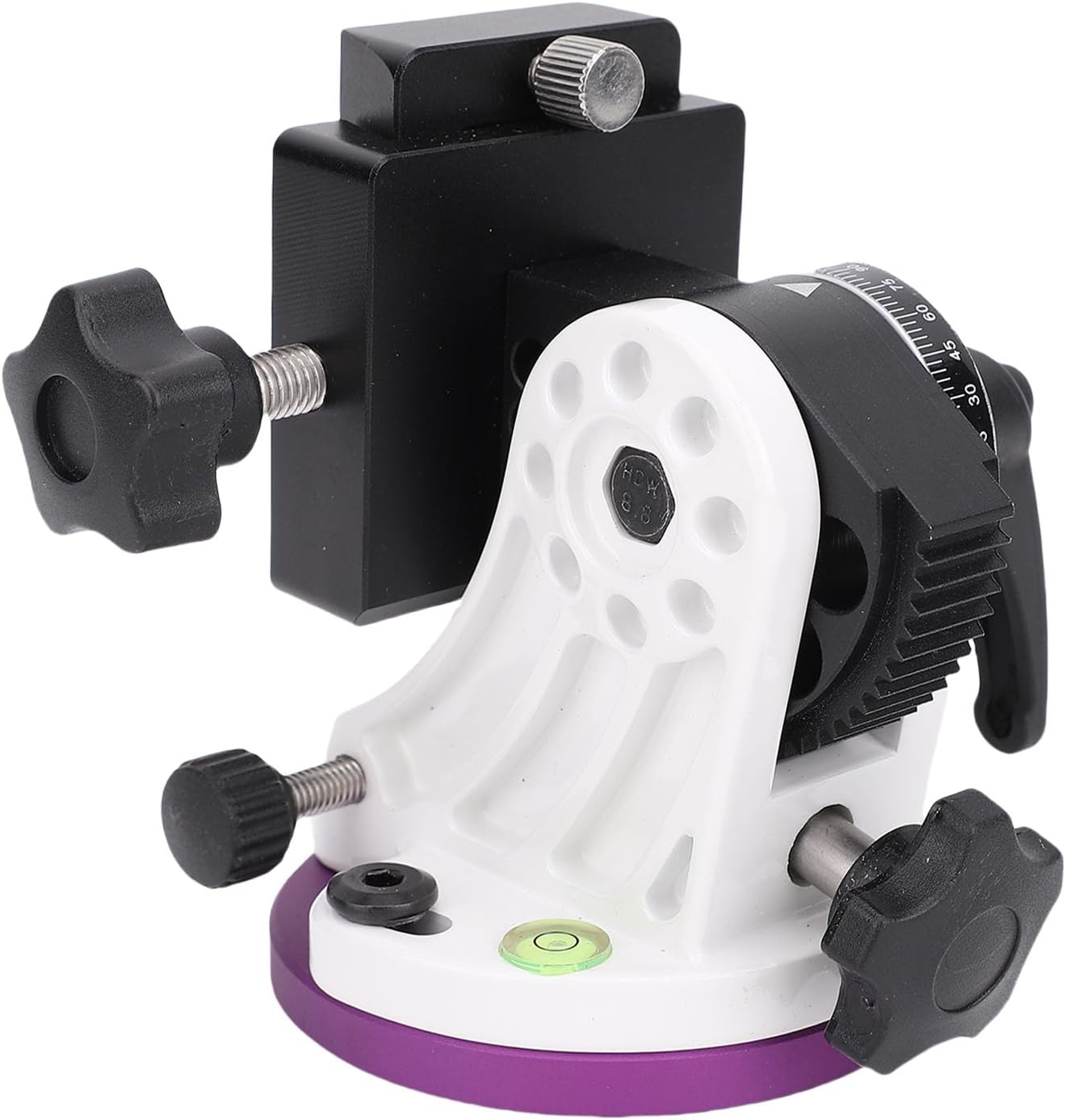 Zopsc Latitude Adjustment Seat, 90 Degree Aluminum Alloy Telescope Mount, Equatorial Wedge Latitude Base for Telescope Accessory (Type B Without Lid(Approx. 7 X 2.85 X 6.5cm / 2.8)