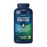 GNC Triple Strength Fish Oil Omega 3 Supplement, 1000mg EPA and DHA, Supports Heart, Brain, Skin, Eye and Joint Health, 210 Softgels