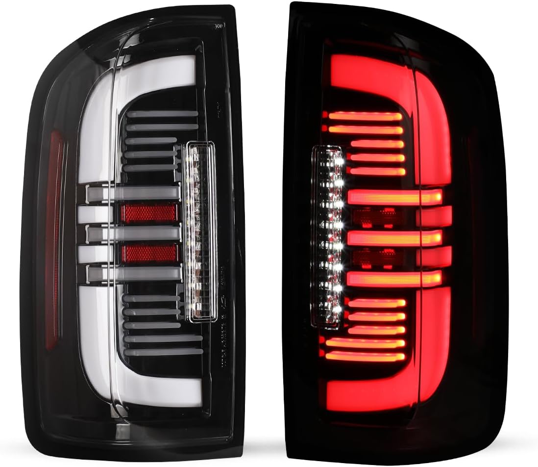 Nixon Offroad LED Rear Tail Lights, LED Tail Lights Assembly Pair for 2015-2022 Chevy Chevrolet Colorado, LED Reverse Lights/Red Turn Signals, Plug and Play, Passenger and Driver Sides (Clear Lens)