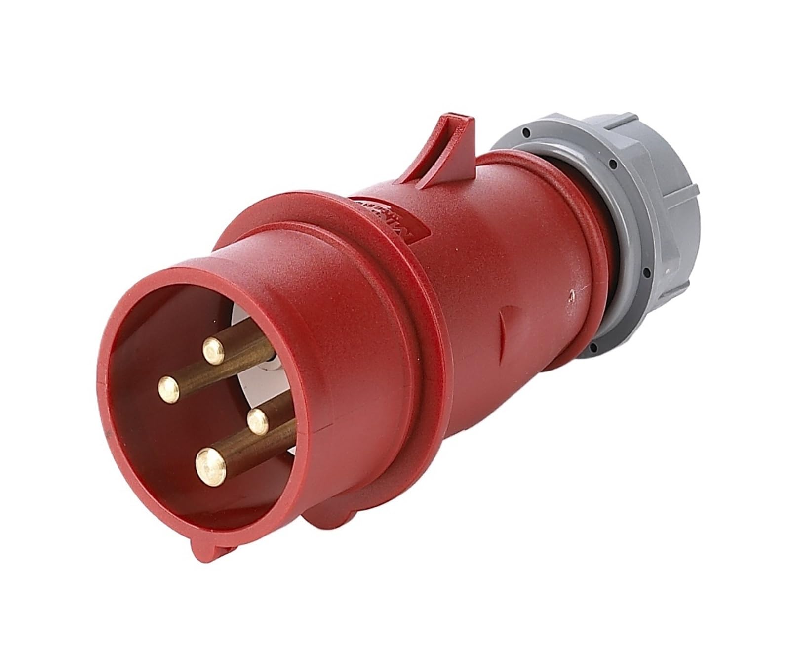 Fiche 16A 4 conducteurs MN1401 cuivre massif connecteur triphasé mâle 4P+PE