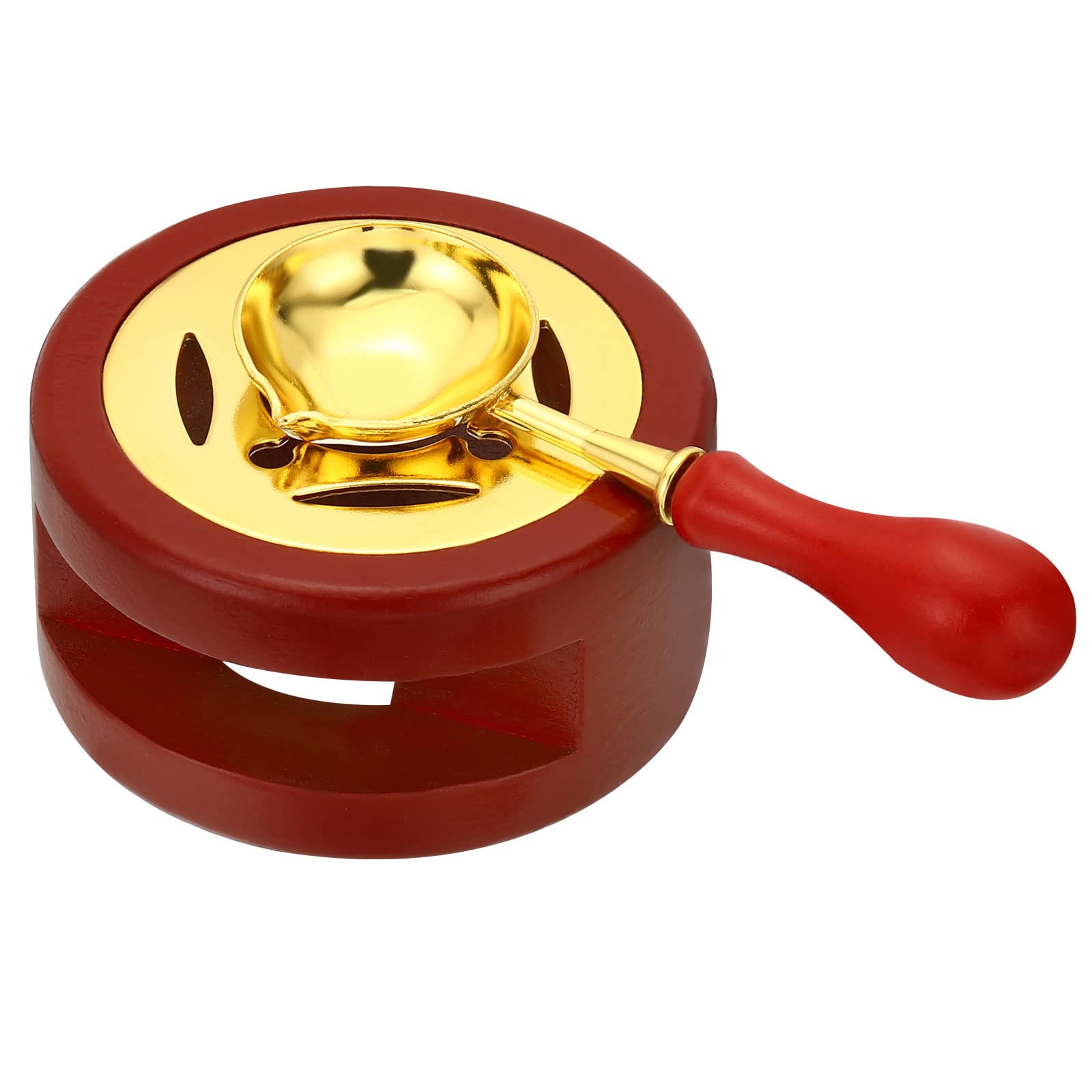 Kit réchauffeur de cire à cacheter PATIKIL rouge, coffret idéal pour passionnés de papeterie