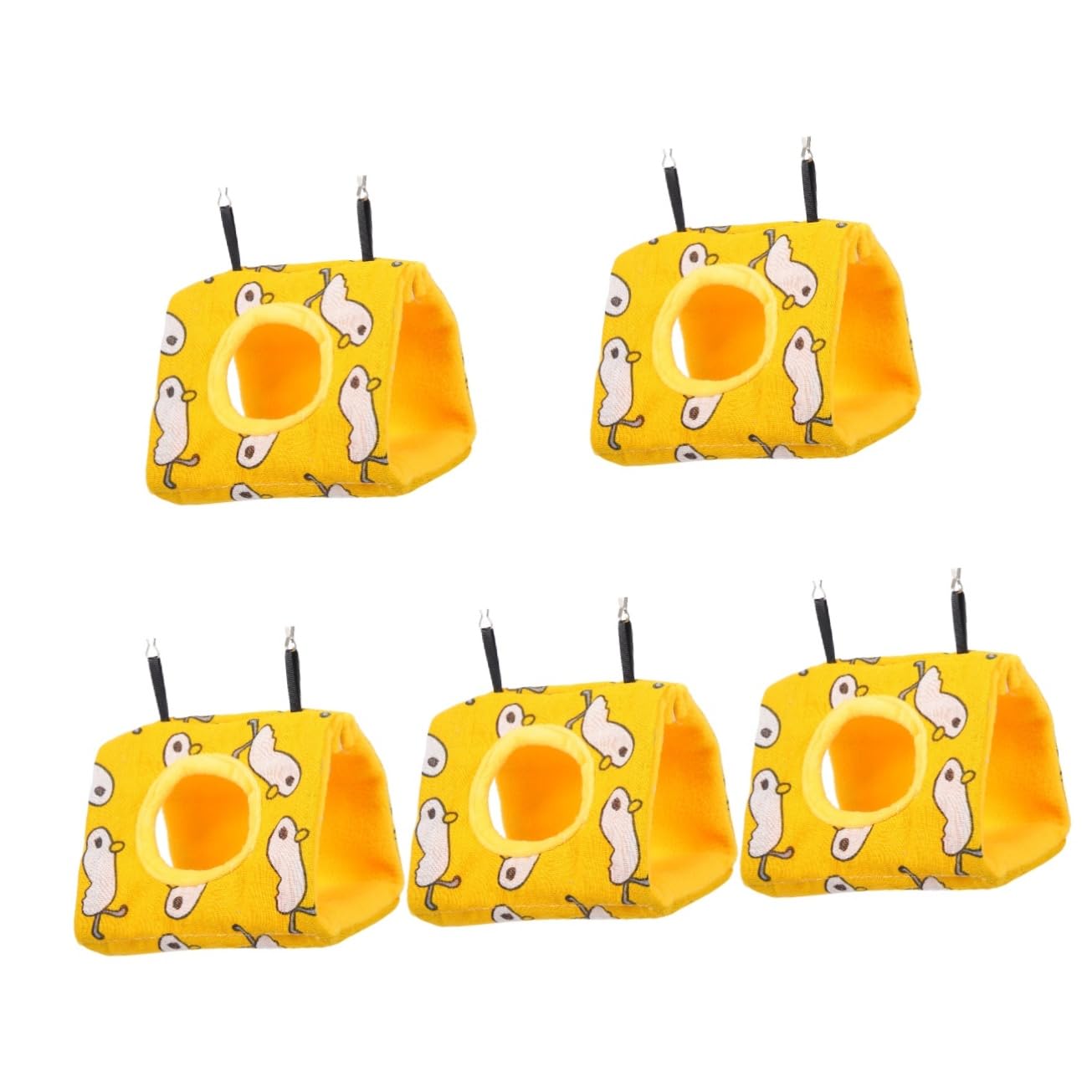 BESPORTBLE 5pezzi Hammock per Uccelli Nido Confortevole per Pappagalli e Piccoli Uccelli Accessorio per Volatili Traspirante e Resistente per Inverno e attività Domestiche