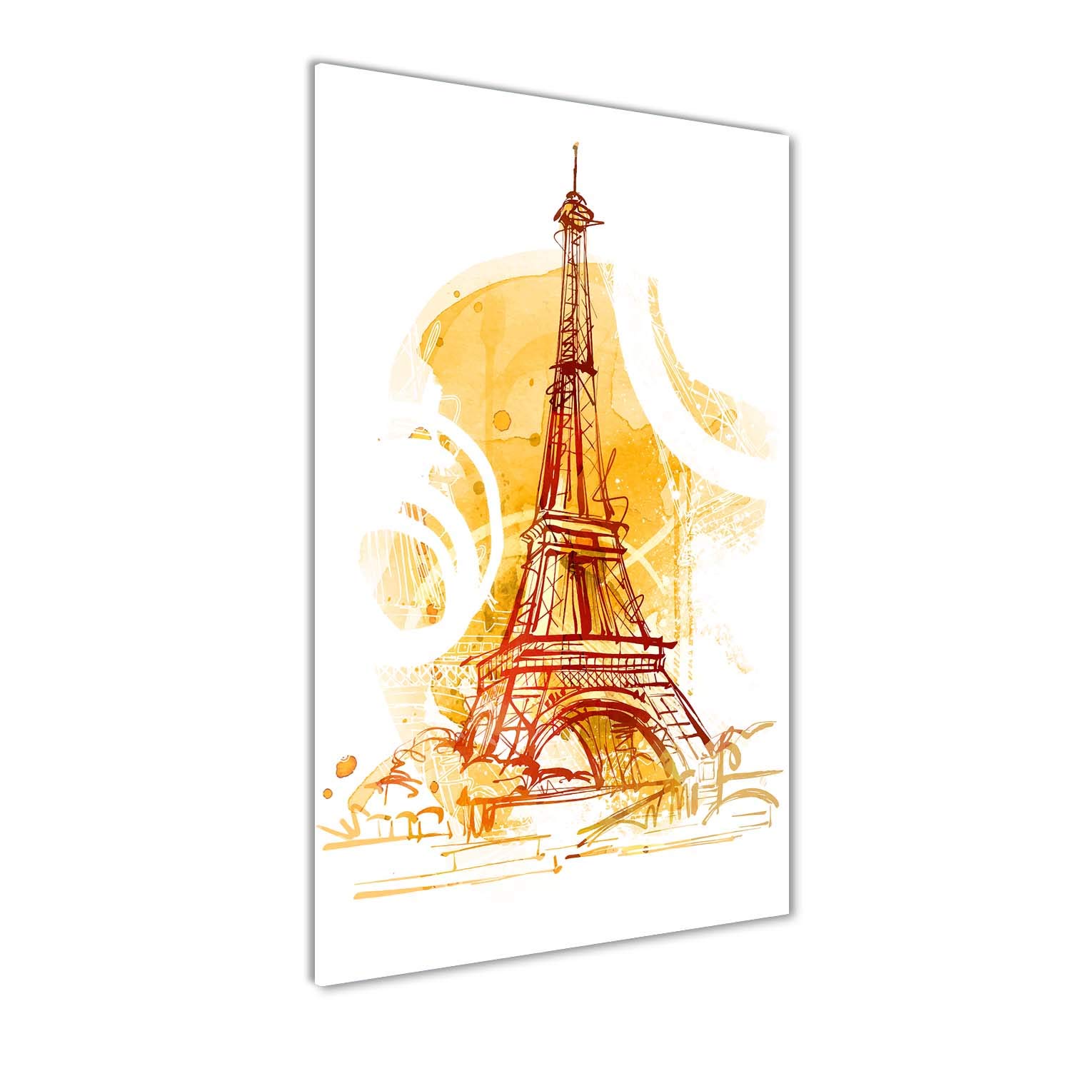 Tableau panoramique cuisine jaune Tulup pour illuminer un salon sombre