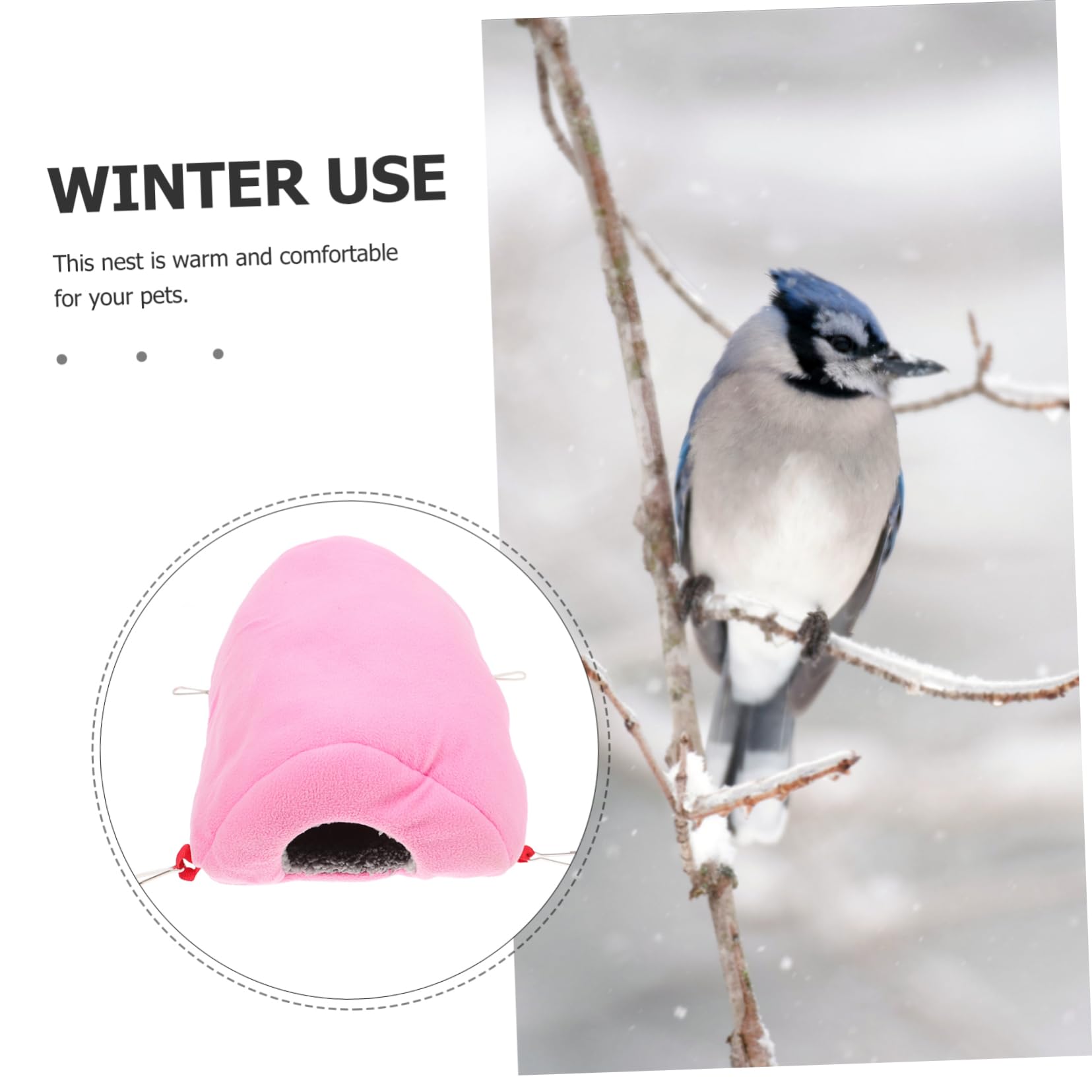 minkissy Hamaca de Loro Caliente de 3 Piezas Colgante Loro cálido Cama de pájaro Loro Hamaca pájaro Dormir casa Loro Colgante Cama pájaro Dormir Hamaca pájaro casa pájaros Hamaca Invierno